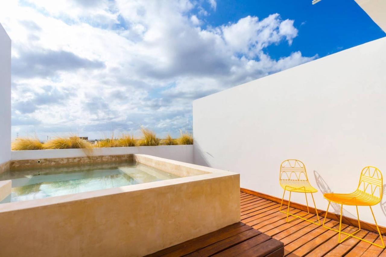 3Br Modern Penthouse!Own Rooftop Pool!Min To Beach Villa Playa del Carmen Exterior foto
